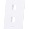 Placca Porta Frutti 2 Posti Mod.503 Bianco