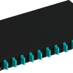 Cassetto Ottico 19'' Scorrevole con 12 Bussole SC Duplex Multimodale OM3 Nero