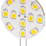 Lampada 12 LED SMD G4 5050 2W 230 Lumen Bianco Freddo, Classe E