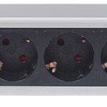 Multipresa per Rack 19'' 6 posti Spina Schuko Angolata 1.5U