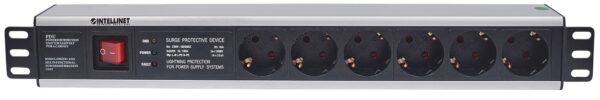 Multipresa per Rack 19'' 6 posti Spina Schuko Angolata 1.5U