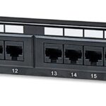 Pannello Patch UTP 24 posti RJ45 cat. 5E