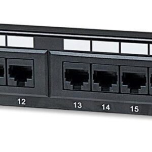 Pannello Patch UTP 24 posti RJ45 cat. 5E