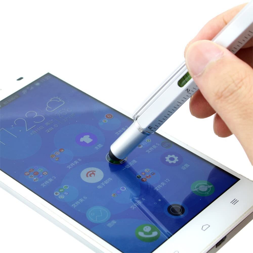 Penna a Sfera Multifunzione 5 in 1 con Cacciavite Bolla e Righello - immagine 10