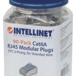 Confezione da 90 Plug Modulari Cat.6A RJ45 STP