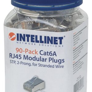 Confezione da 90 Plug Modulari Cat.6A RJ45 STP