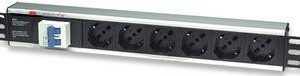 Multipresa 6 Posti da Rack 19'' con Magnetotermico Spina Italiana 1,5U