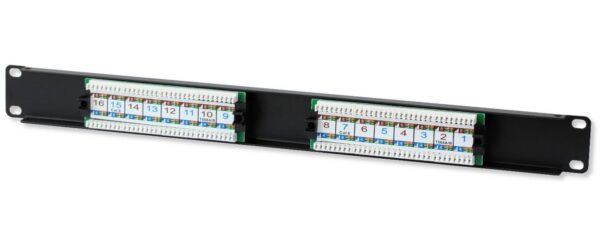 Pannello Patch UTP 16 Posti RJ45 Cat.6 Techly - immagine 3