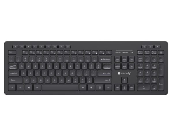 Tastiera Wireless 2,4GHz Silenziosa Layout Americano