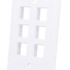 Placca Porta Frutti 6 Posti Mod.503 Bianco