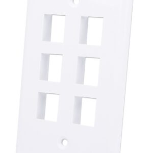 Placca Porta Frutti 6 Posti Mod.503 Bianco