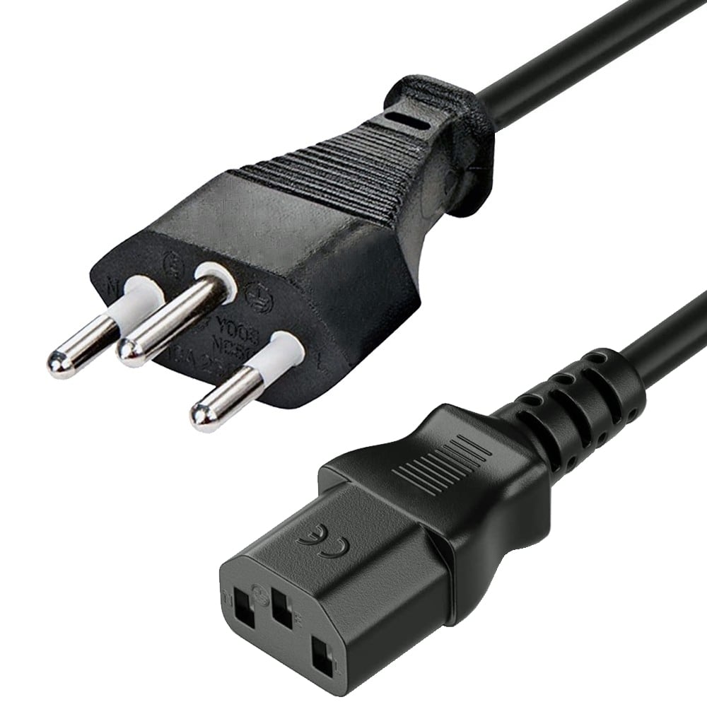 Cavo di Alimentazione Svizzero 2m Nero