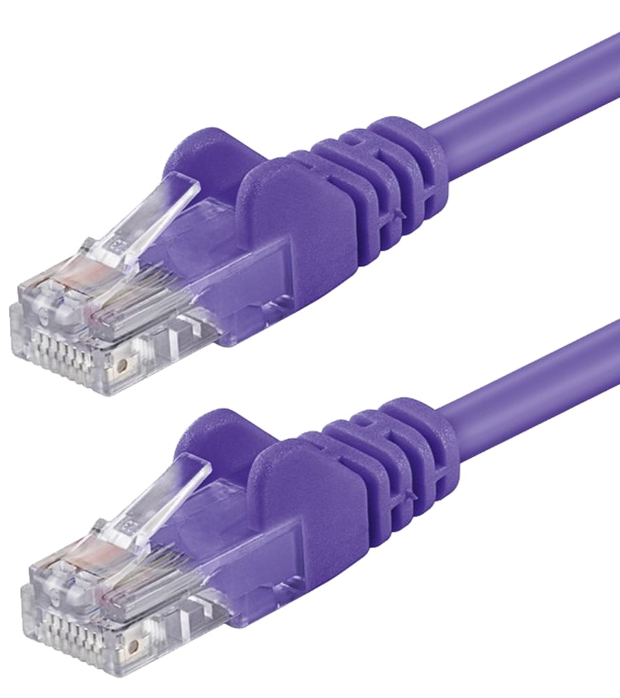 Cavo di rete Patch CCA Cat. 5e Viola UTP 3 mt