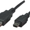 Cavo USB 2.0 A maschio/mini B 5 pin maschio 4,5 m Nero