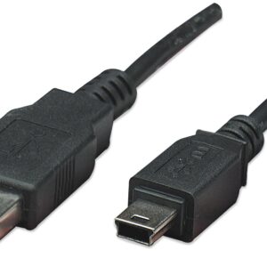 Cavo USB 2.0 A maschio/mini B 5 pin maschio 4,5 m Nero