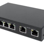 Fast Ethernet Switch a 6 porte con 4 porte PoE (1 x High-Power PoE)