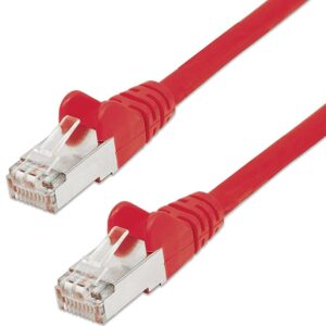 Cavo di rete Patch in Rame Schermato Cat. 5e Rosso F/UTP 3 metri