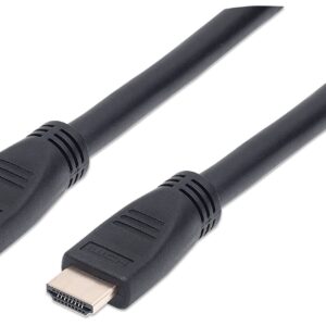 Cavo HDMI CL3 High Speed con Ethernet A/A M/M 10m Nero