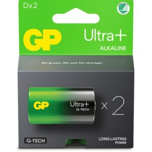 Blister 2 Batterie Torcia D GP Ultra Plus