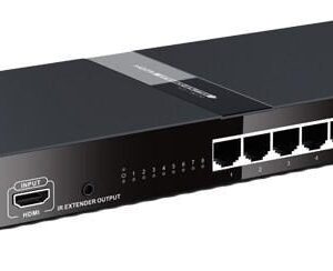 Extender Splitter 8 vie HDMI con IR su Cavo Cat.6/6a/7 fino a 120m