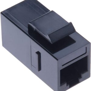 Accoppiatore RJ45 F/F UTP Cat6 Keystone Nero