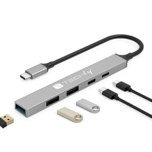 Hub USB 3.2 a 5 porte USB-A/USB-C&trade; Slim in Metallo
