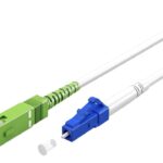 Cavo in Fibra Ottica FTTH Monomodale SC-APC (8&deg;)/LC-UPC OS2 9/125 Simplex 3 metri
