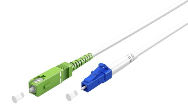 Cavo in Fibra Ottica FTTH Monomodale SC-APC (8°)/LC-UPC OS2 9/125 Simplex 3 metri