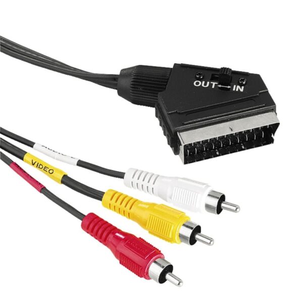 Cavo Audio video Scart RCA 2 Mt IN/Out - immagine 2