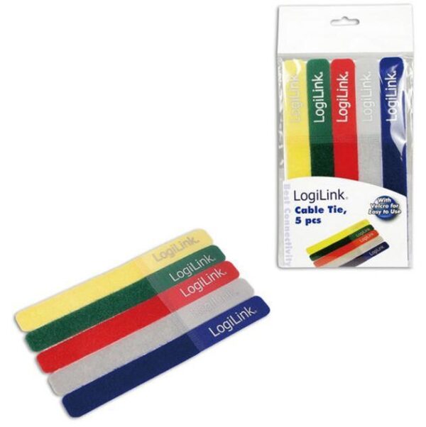 Fascette Fermacavo Colorate in Velcro Set da 5 pz - immagine 2