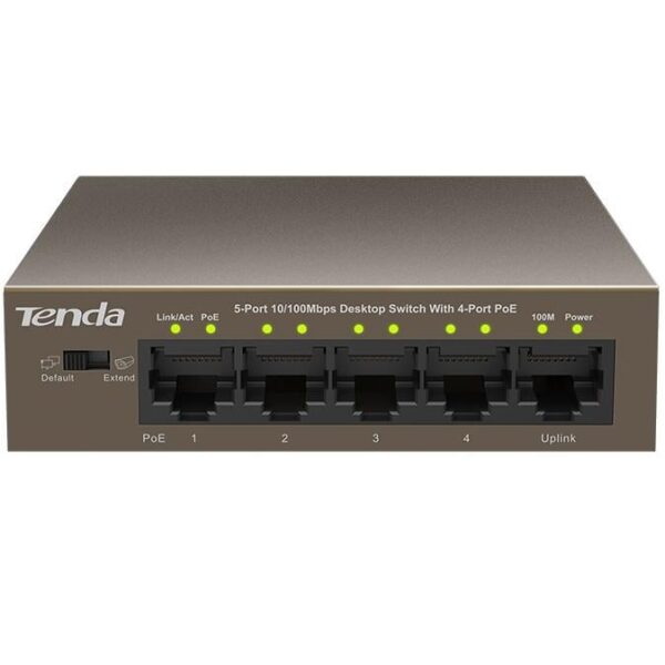 Switch Desktop 5 Porte 10/100 con 4 Porte PoE TEF1105P - immagine 2