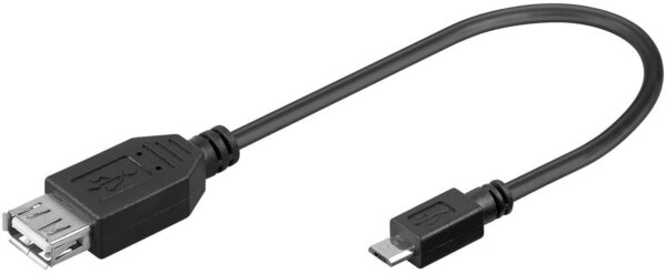 Cavo USB 2.0 A femmina/Micro B maschio 0.2 m - immagine 2