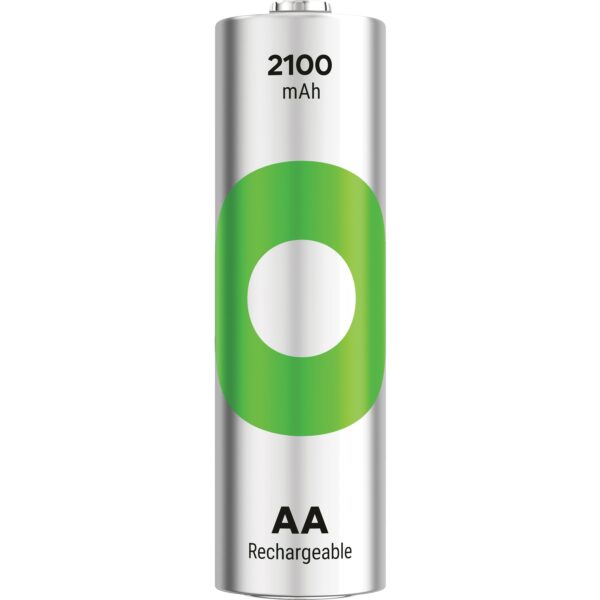 Blister 2 Batterie Ricaricabili Stilo AA 2100 mAh GP Recyko - immagine 2