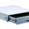 Cassetto Porta Tastiera 2U per Armadi Rack 19'' con Serratura Grigio - immagine 2