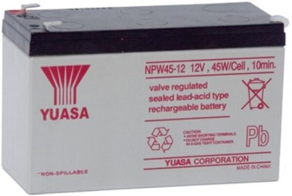 Batteria Piombo-Acido per UPS 12V 8,5Ah, NPW45-12 (Faston 250 6,30 mm) - immagine 2