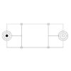 Cavo adattatore Audio Stereo 3.5/6.35mm M/F 0,2mt - immagine 2