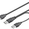 Cavo USB 2.0 ad Y 2xA maschio/A femmina 0.3 m - immagine 2