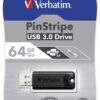 Memoria USB 3.0 PinStripe da 64Gb Colore Nero - immagine 2