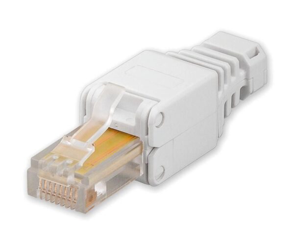 Plug Cat. 5/6 RJ45 Toolless con Copriconnettore - immagine 2