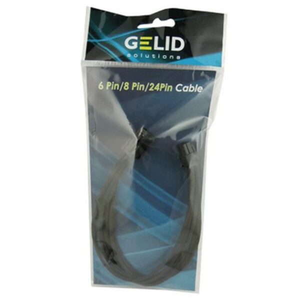 Cavo Prolunga PCI-E 6 Pin 30 cm con Guaina Nera - immagine 2