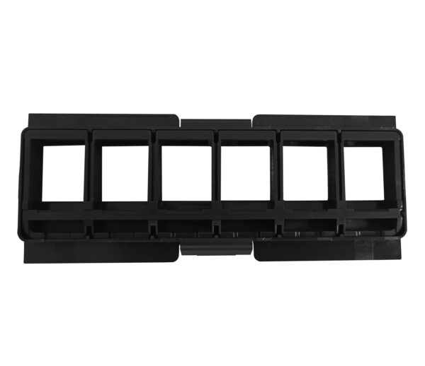 Pannello Frontale Adattatore 6 Posti RJ45 Keystone UTP per Pannello Patch - immagine 4