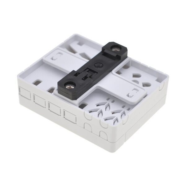 Scatola di connessione indoor FTTH per 4 fibre, 4 adattatori, per guida DIN - immagine 3