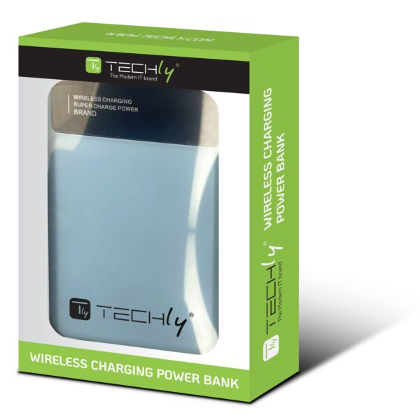 Power Bank Wireless Magnetico 3 in 1 con LED 10.000 mAh 22,5W Azzurro - immagine 2