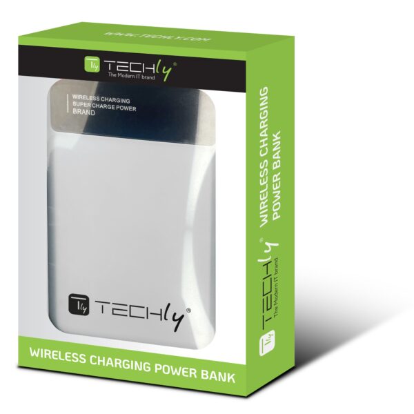 Power Bank Wireless Magnetico 3 in 1 con LED 10.000 mAh 22,5W Bianco - immagine 2