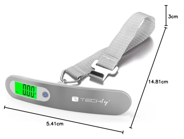 Pesa Valigie Digitale Capacità 50 kg Silver - immagine 3