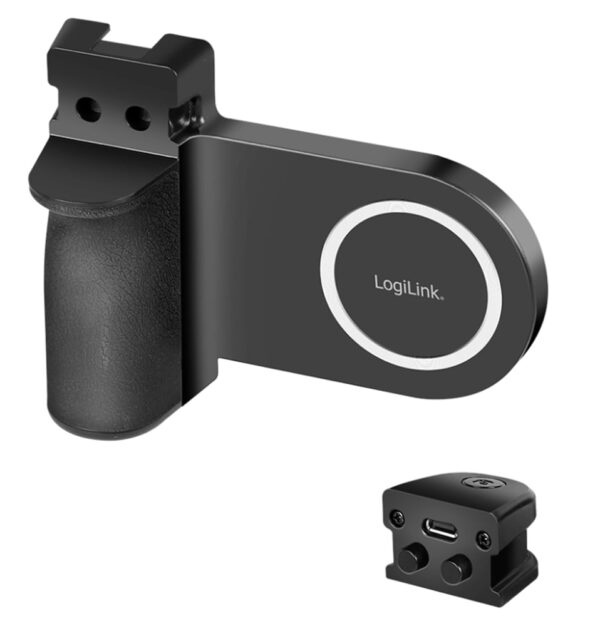 Impugnatura Magnetica per Smartphone con Telecomando Wireless e Luce a 3 Livelli di Luminosità - immagine 2