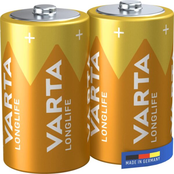 Blister 2 Batterie 1.5V Longlife Alcalina D Torcia - immagine 2
