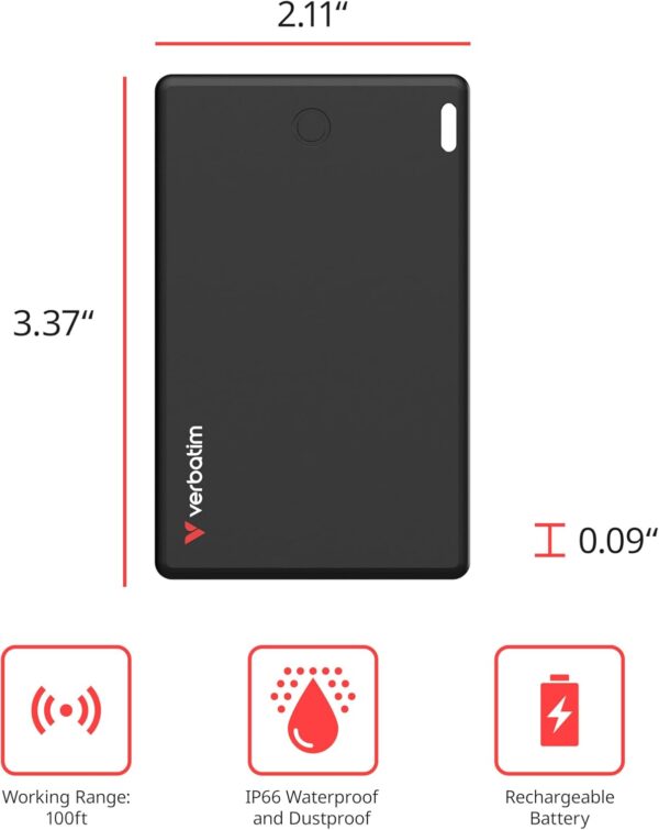 My Finder Cercatore Personale Tracker BT Nero - immagine 3