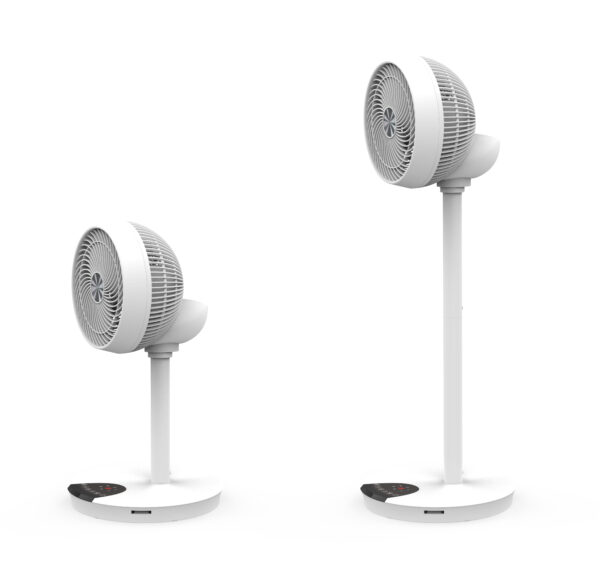 Ventilatore 9'' 2 in 1 con Piantana a 2 Altezze 12 Velocità con Telecomando Oscillazione a 720° e Timer - immagine 2
