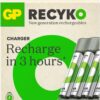 Caricabatterie per AA e AAA con 4 Batterie AA NiMH da 2100 mAh Incluse - immagine 2